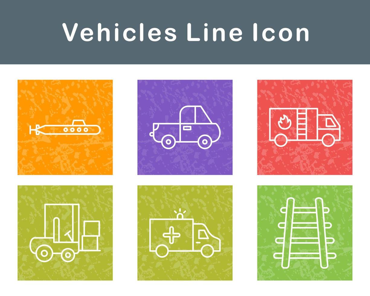 Vehicles Vector Icon Set