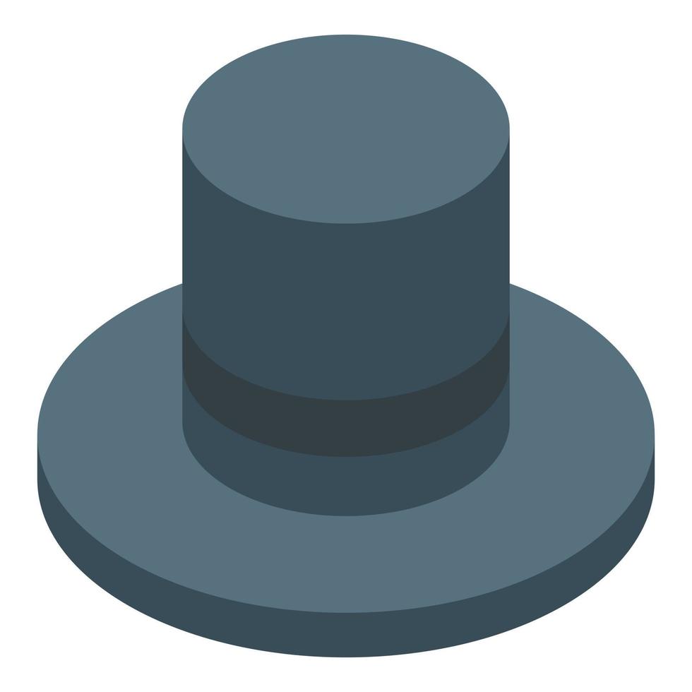 Magician top hat icon isometric vector. Man person vector