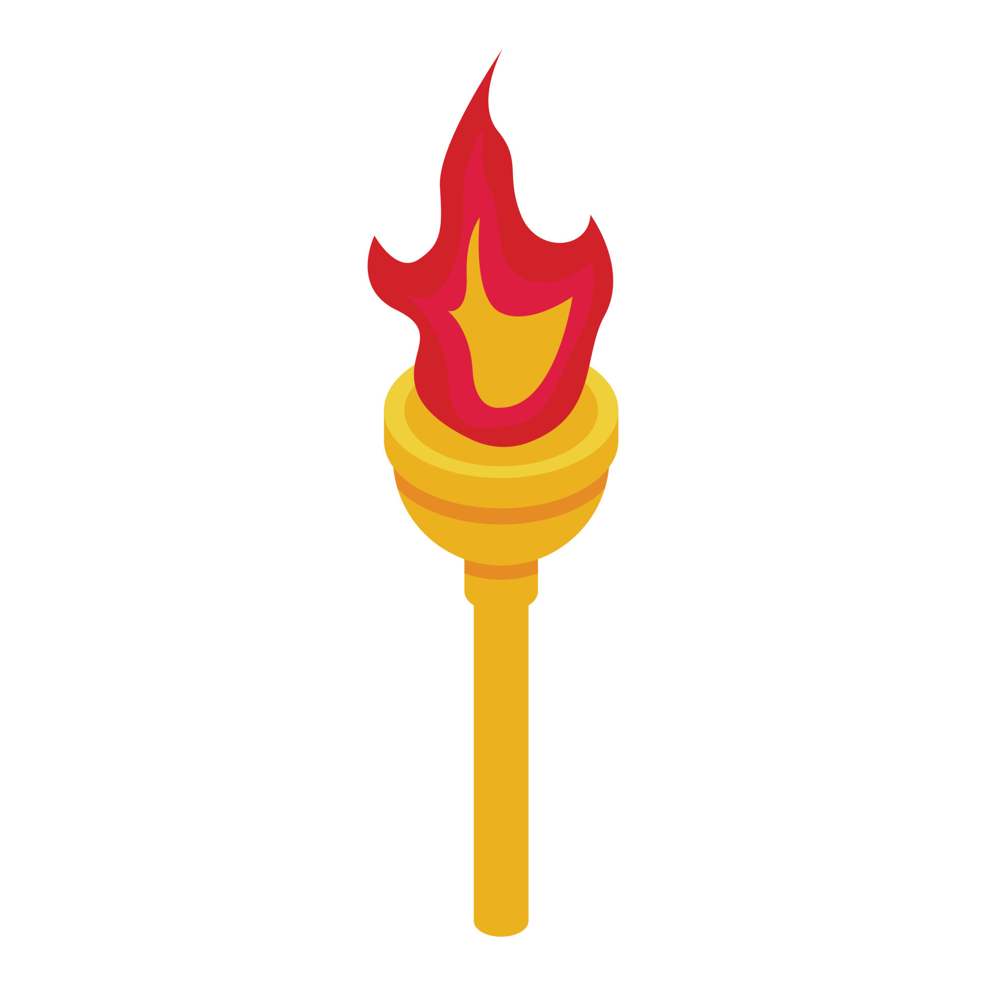 Fire torch icon isometric vector. Greek history 21408649 Vector Art at