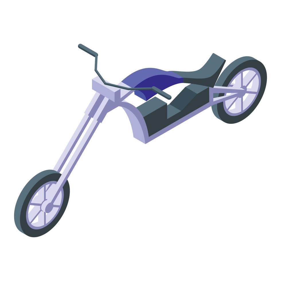 Chopper lifestyle icon isometric vector. Biking engine vector