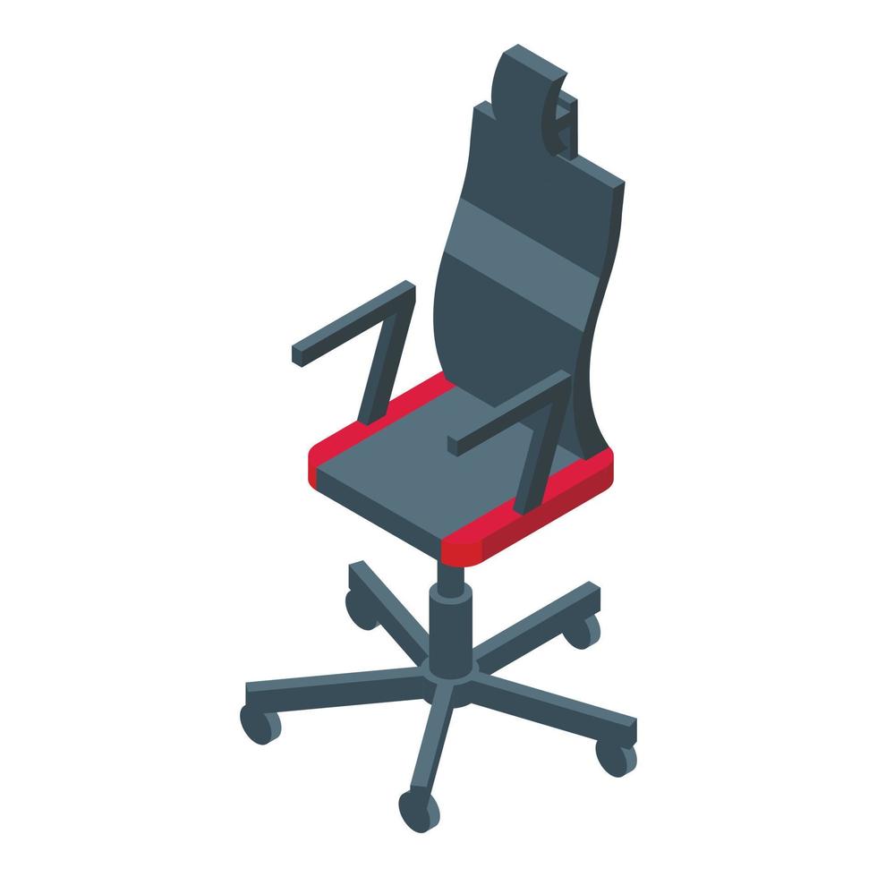 electrónico silla icono isométrica vector. juego asiento vector