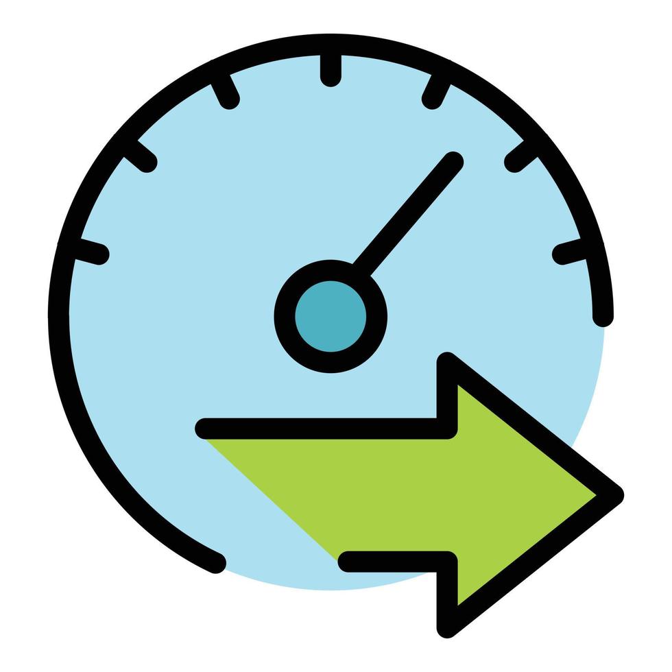 Time backup icon vector flat