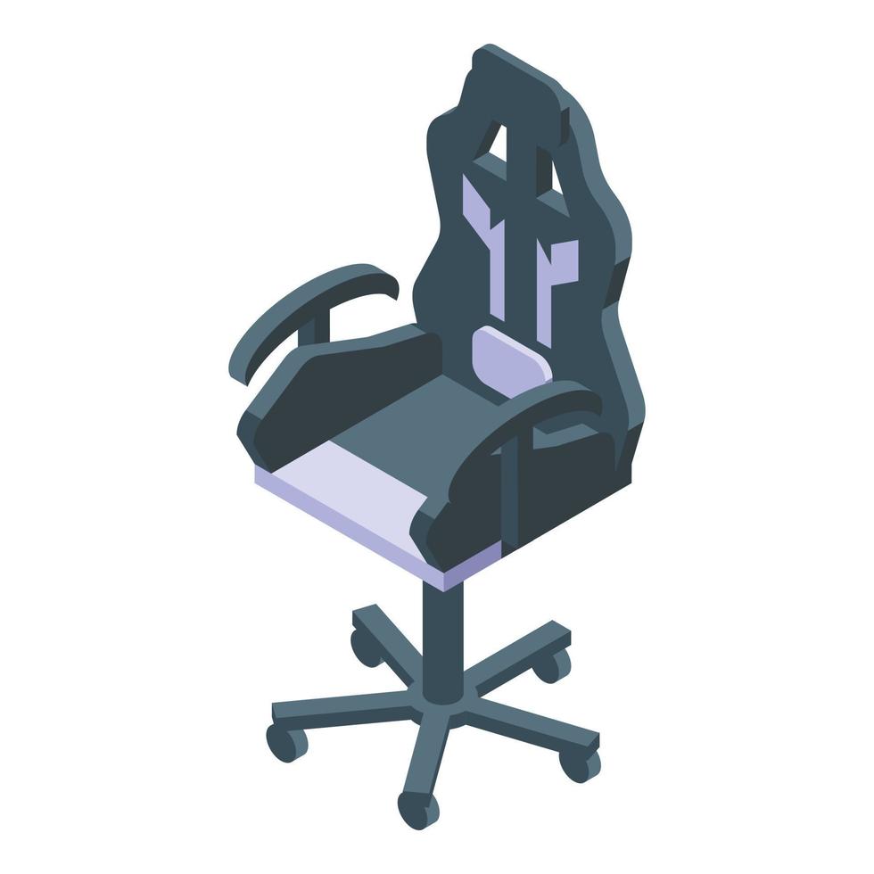 frente juego silla icono isométrica vector. jugador asiento vector