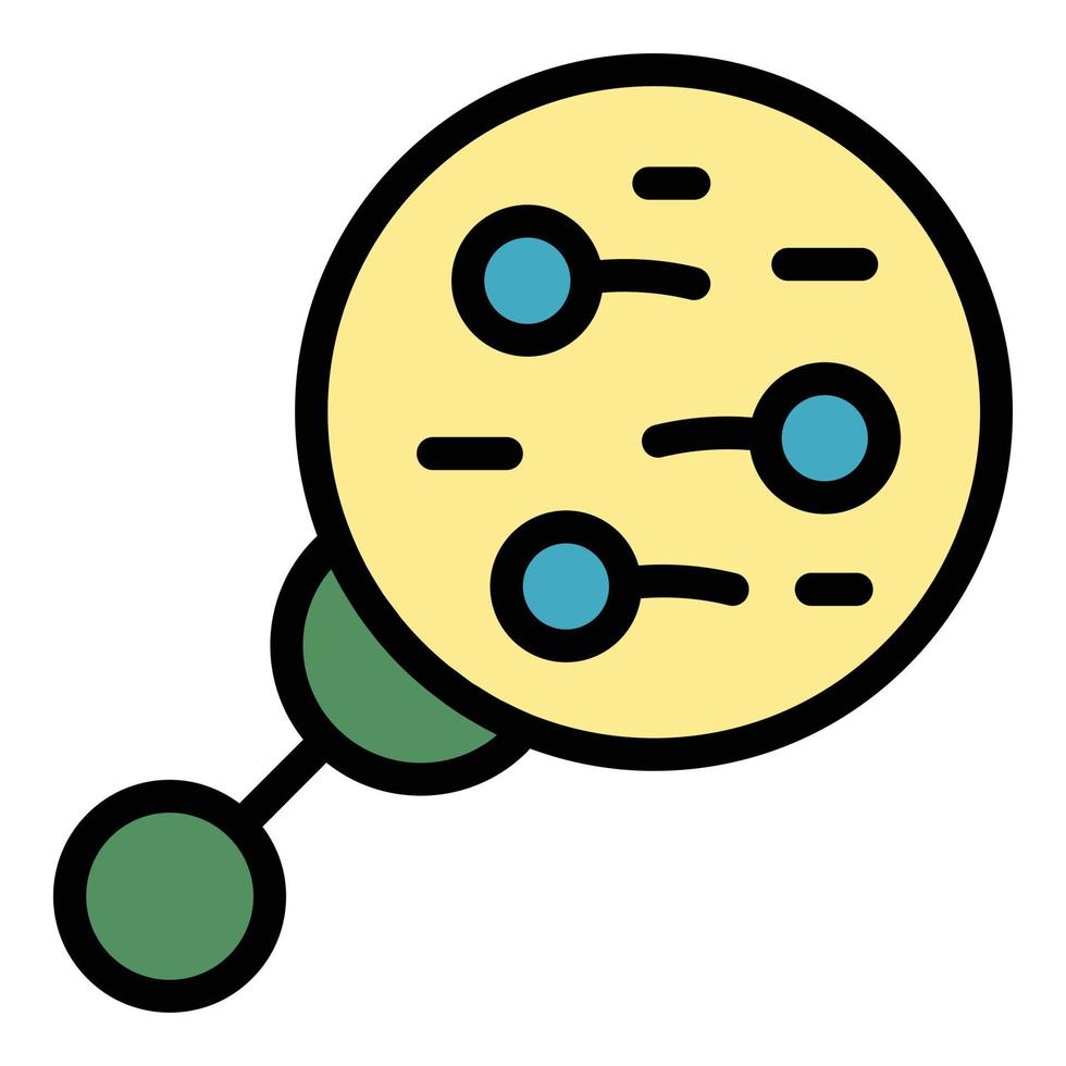 Bacteria icon vector flat