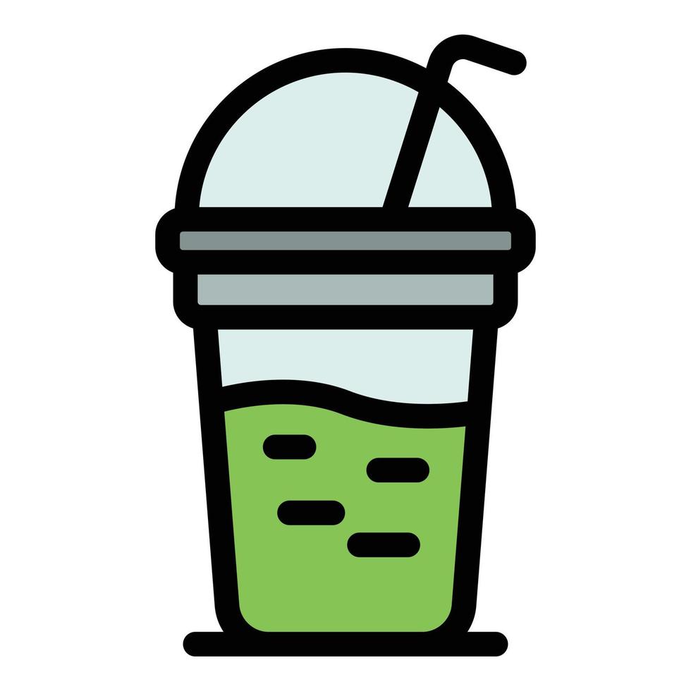 Vitamin shake icon vector flat