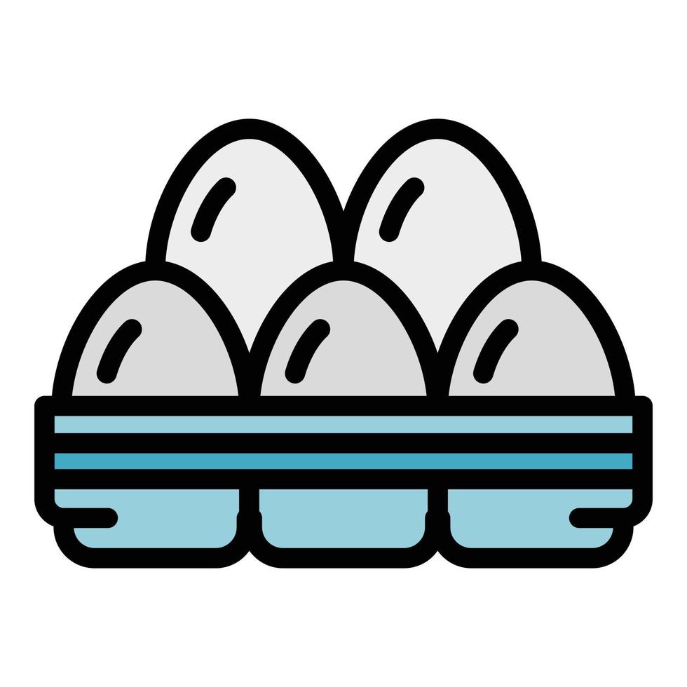 Eggs minerals icon vector flat