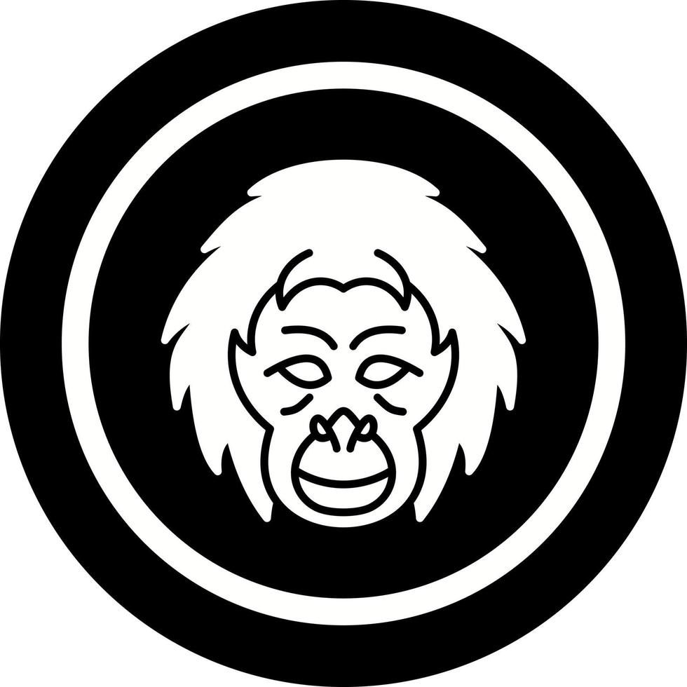 Orangutan Vector Icon