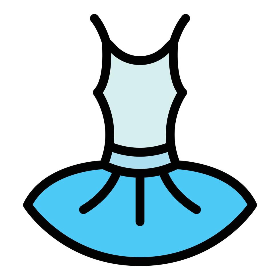 Soft ballet dress icon vector flat
