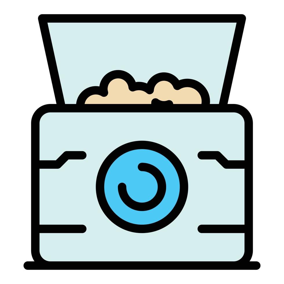 Popcorn box icon vector flat
