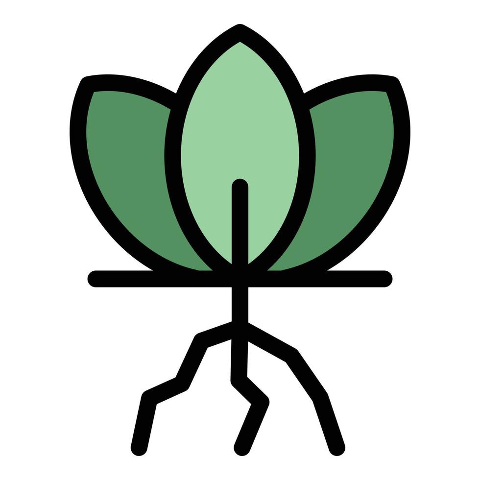 Ground plant icon vector flat