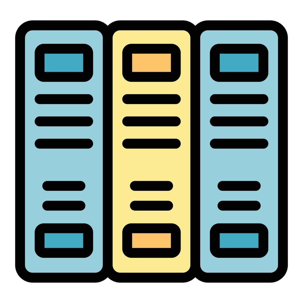 Folders business report icon vector flat
