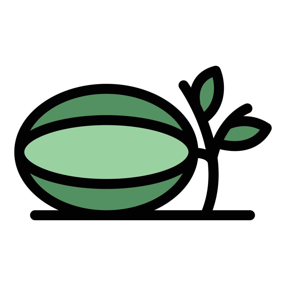 Melon plant icon vector flat