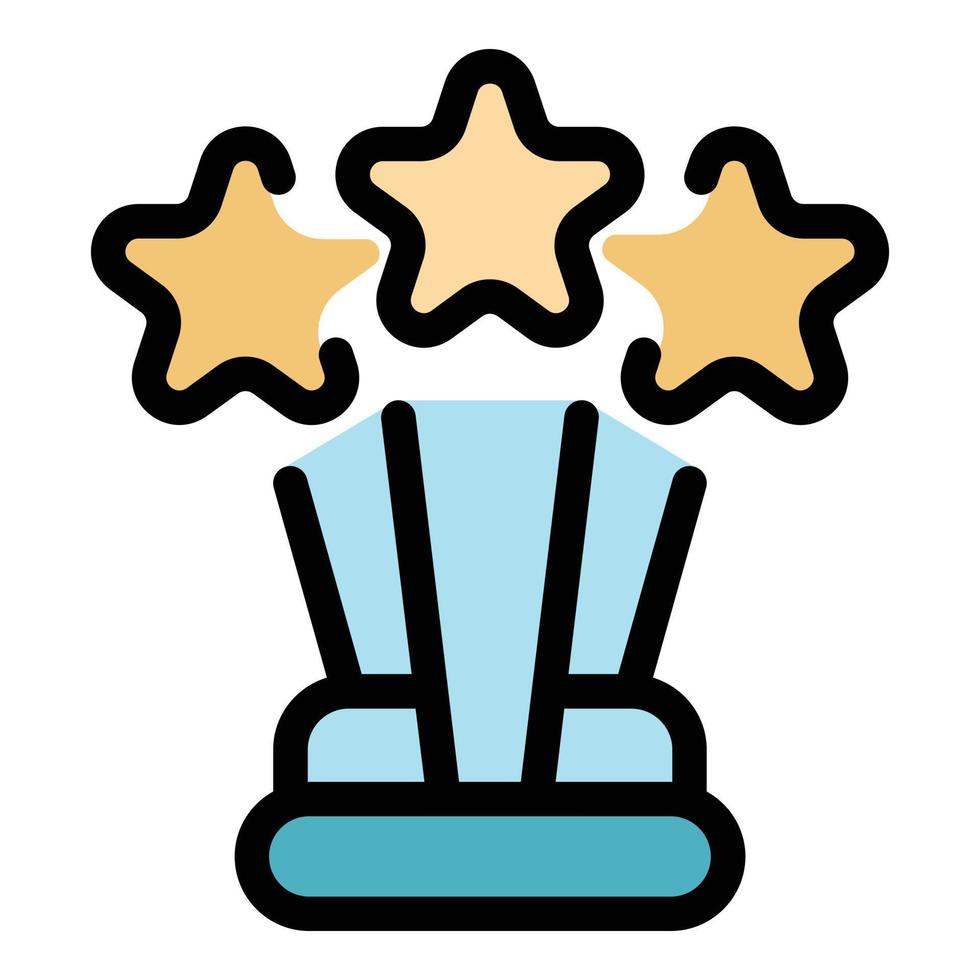 Competition cup icon vector flat