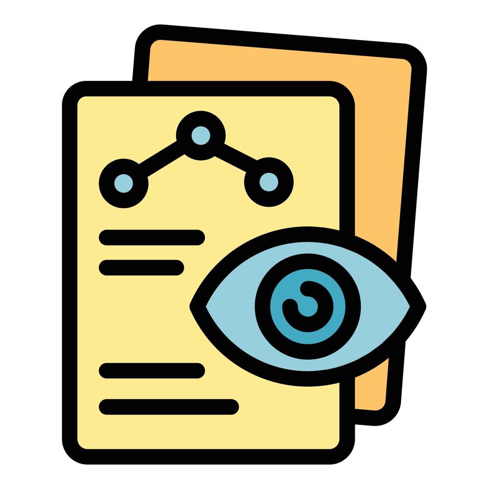 View report icon vector flat