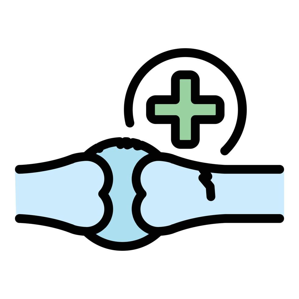 Medical bone care icon vector flat