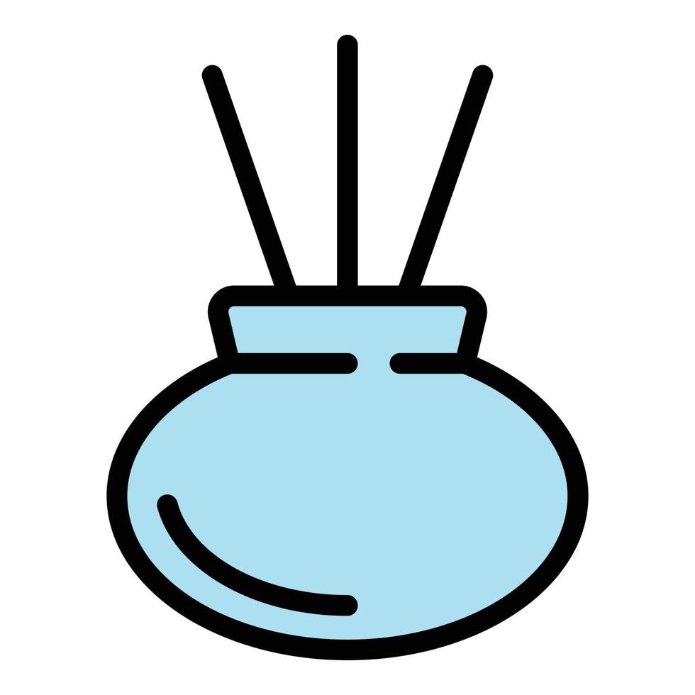 aromaterapia icono vector plano