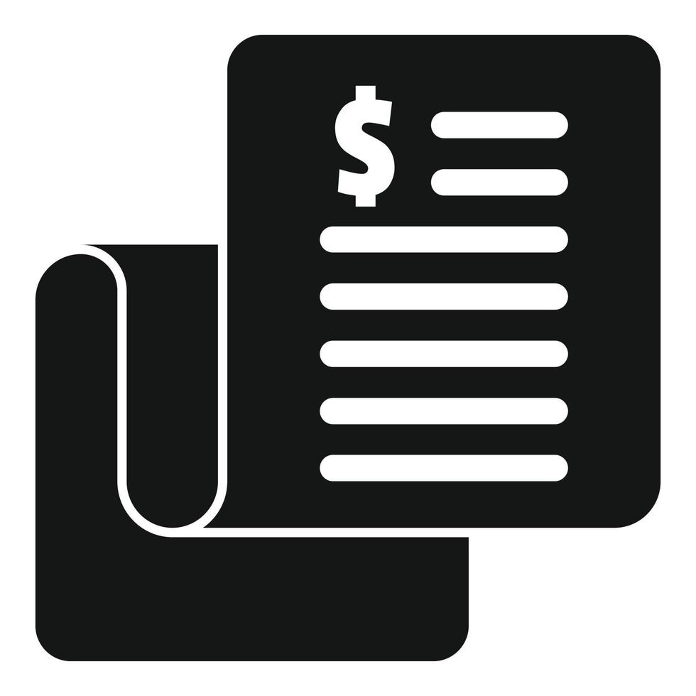 Financial bill icon simple vector. Finance success vector