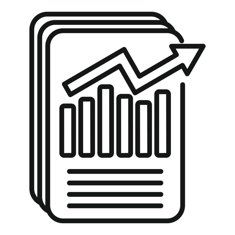 Success plan icon outline vector. Invest finance vector