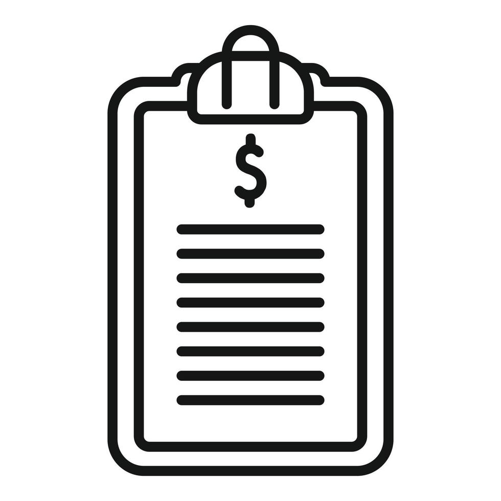 Success board icon outline vector. Money invest vector