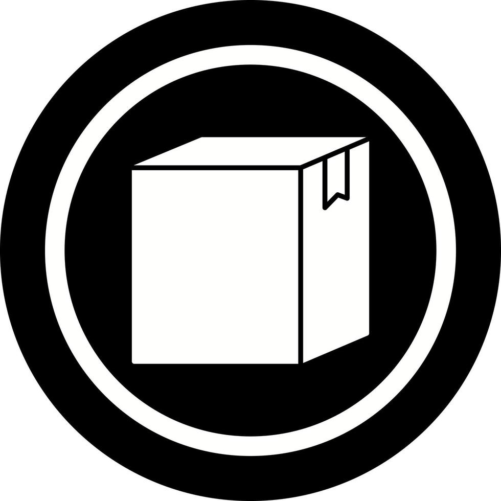 icono de vector de caja