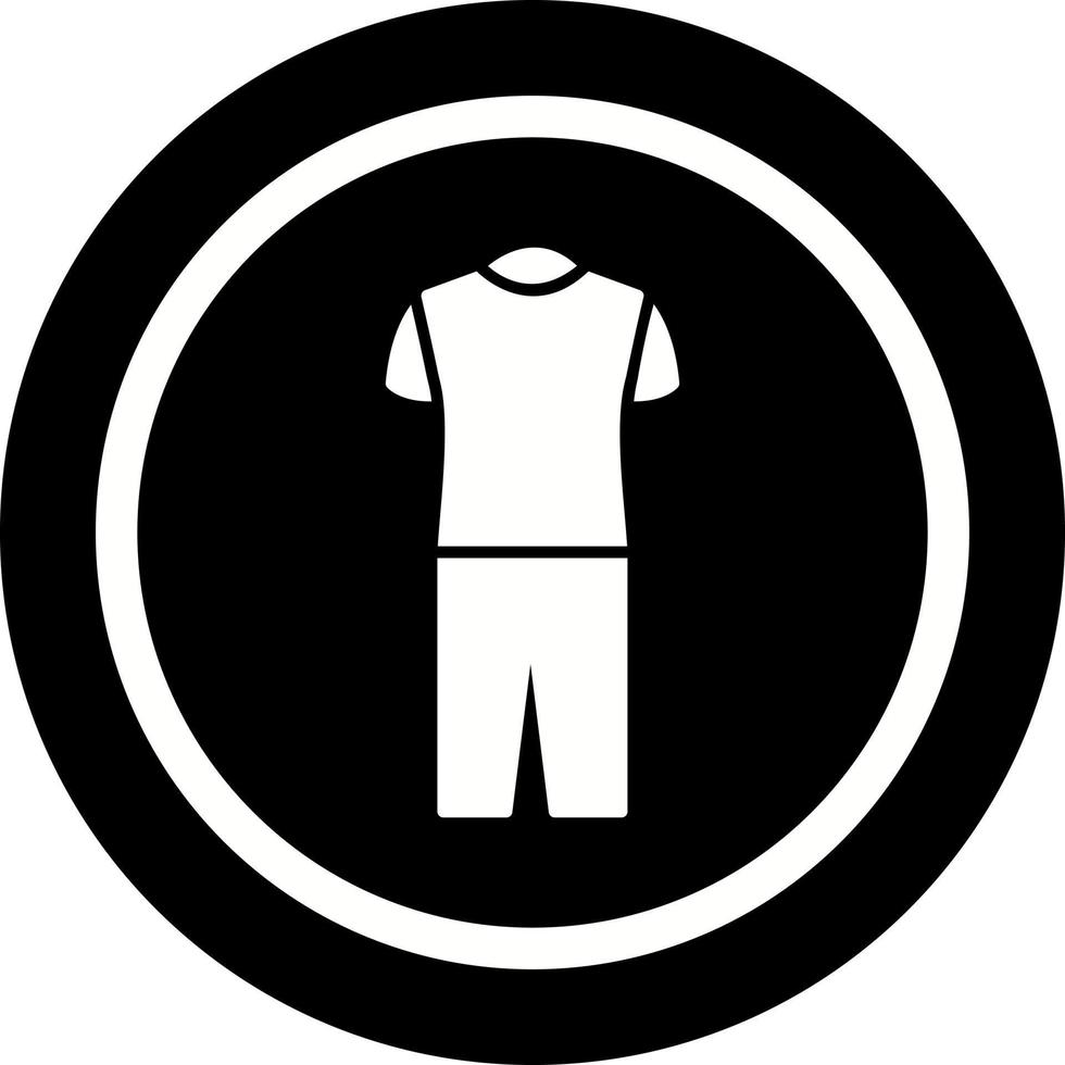 icono de vector de traje de pijama