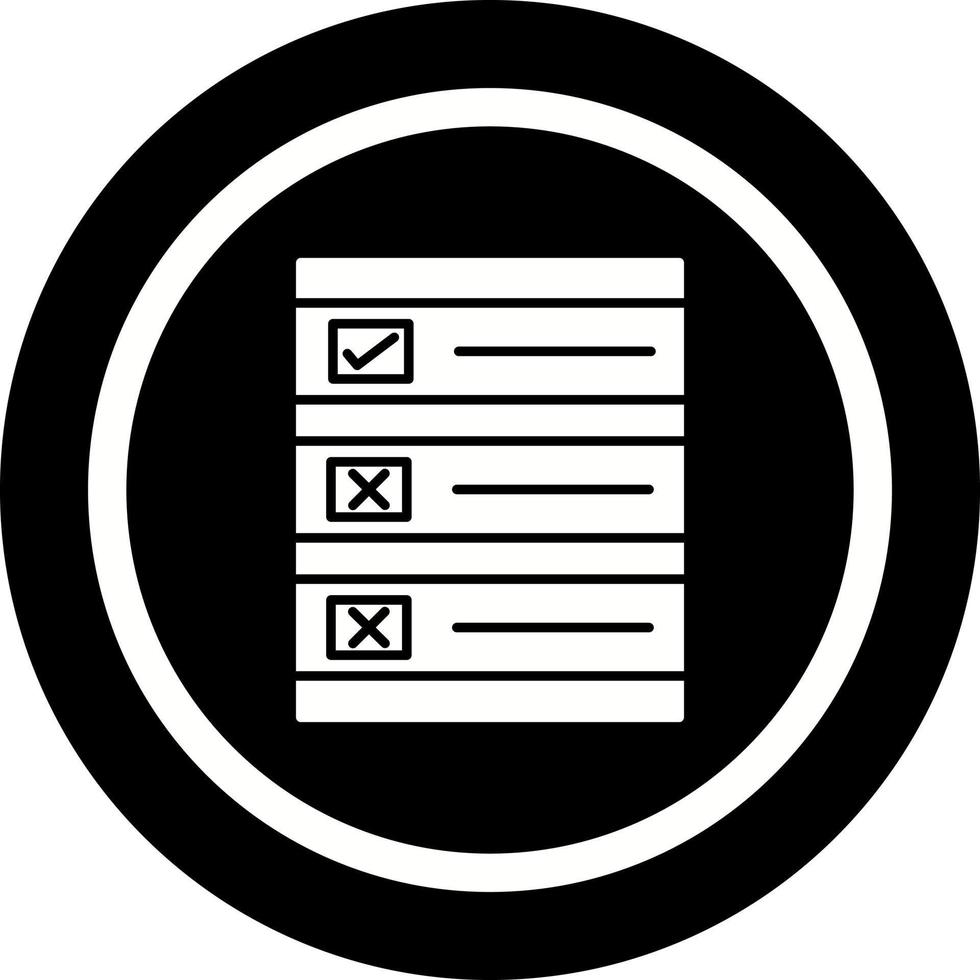 Ballot Paper Vector Icon