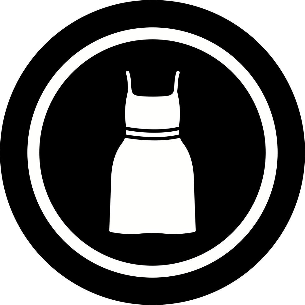 icono de vector de vestido de cóctel