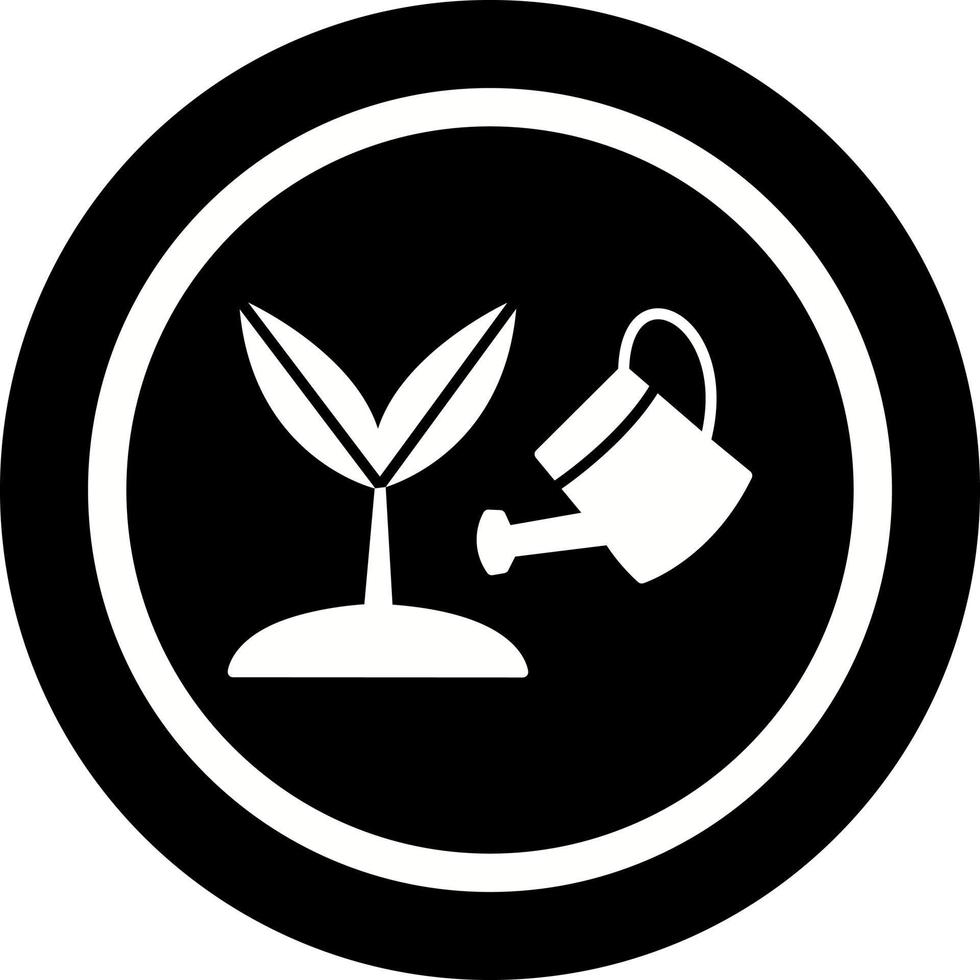 icono de vector de planta en crecimiento