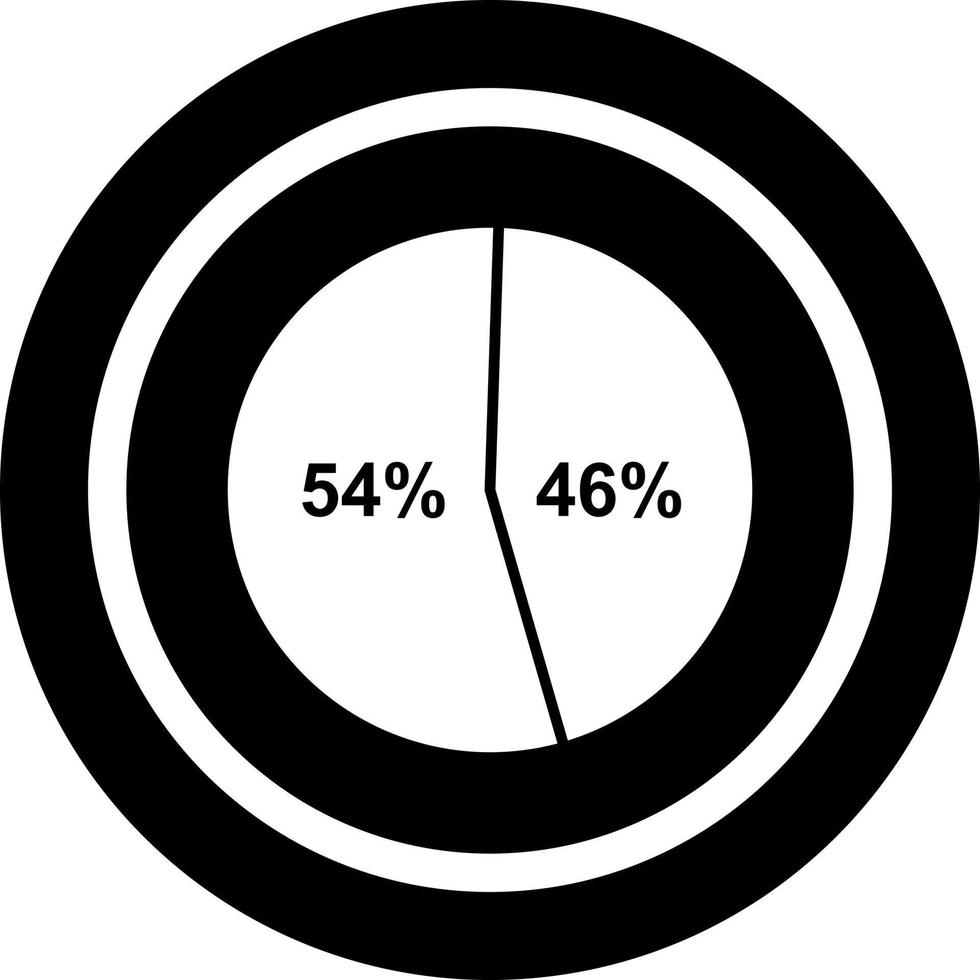 icono de vector de estadísticas de candidatos