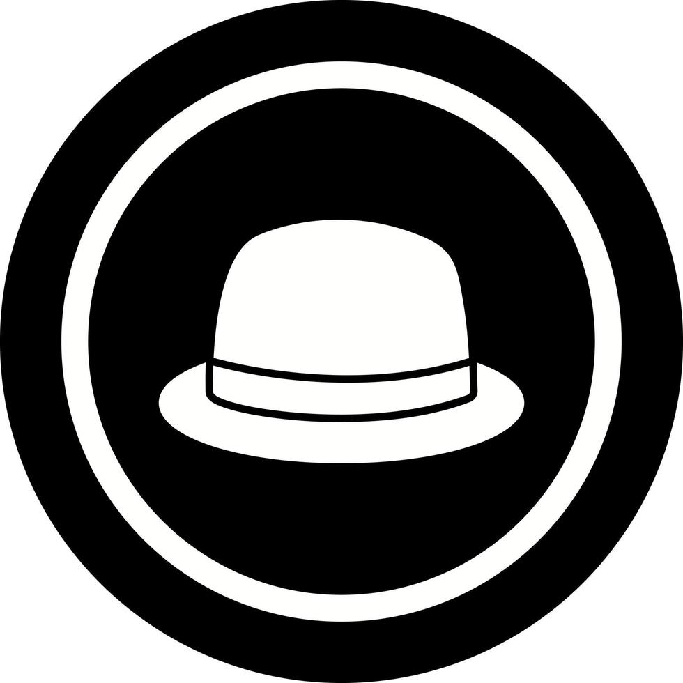 icono de vector de sombrero