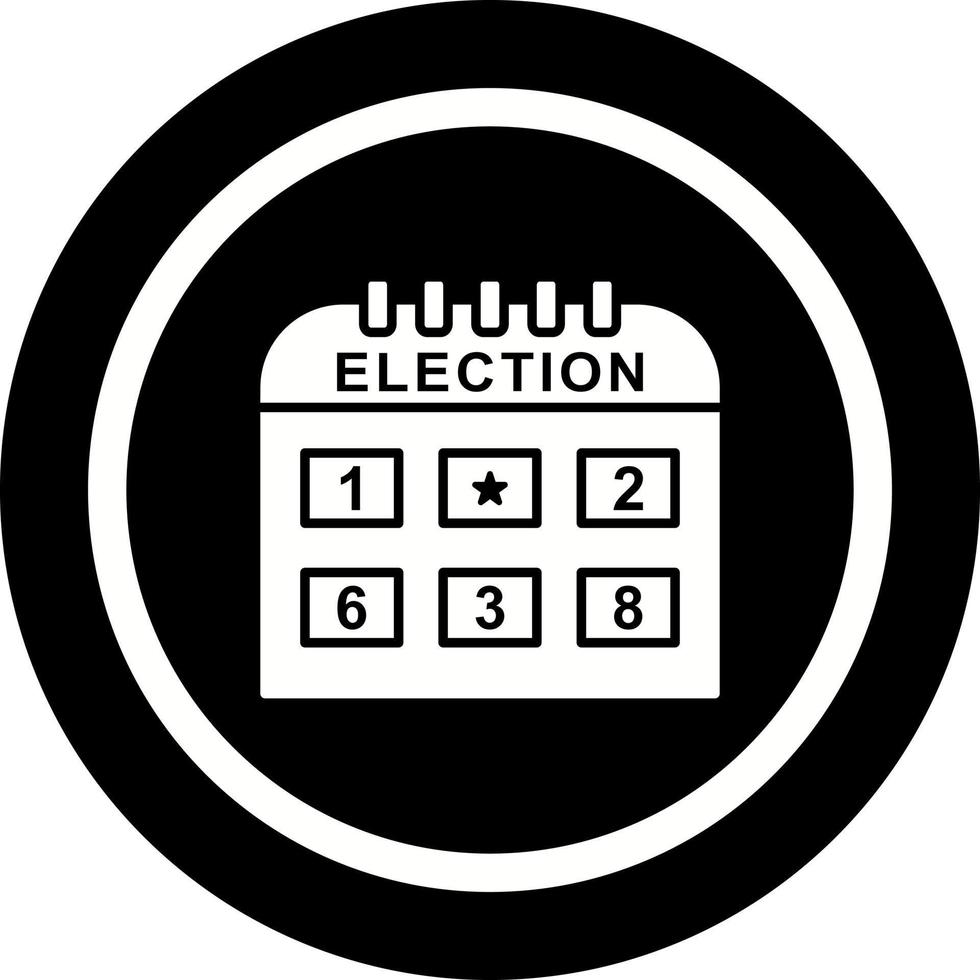 icono de vector de día de elección