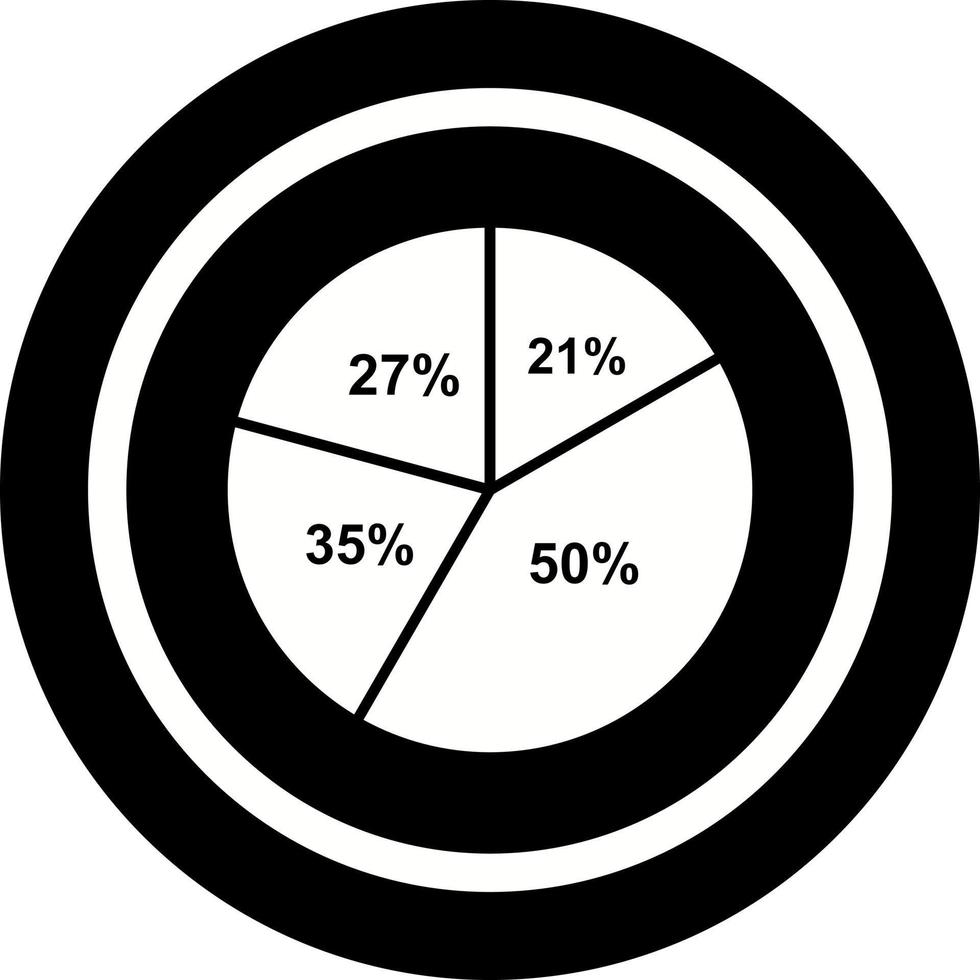 Pie Chart Vector Icon