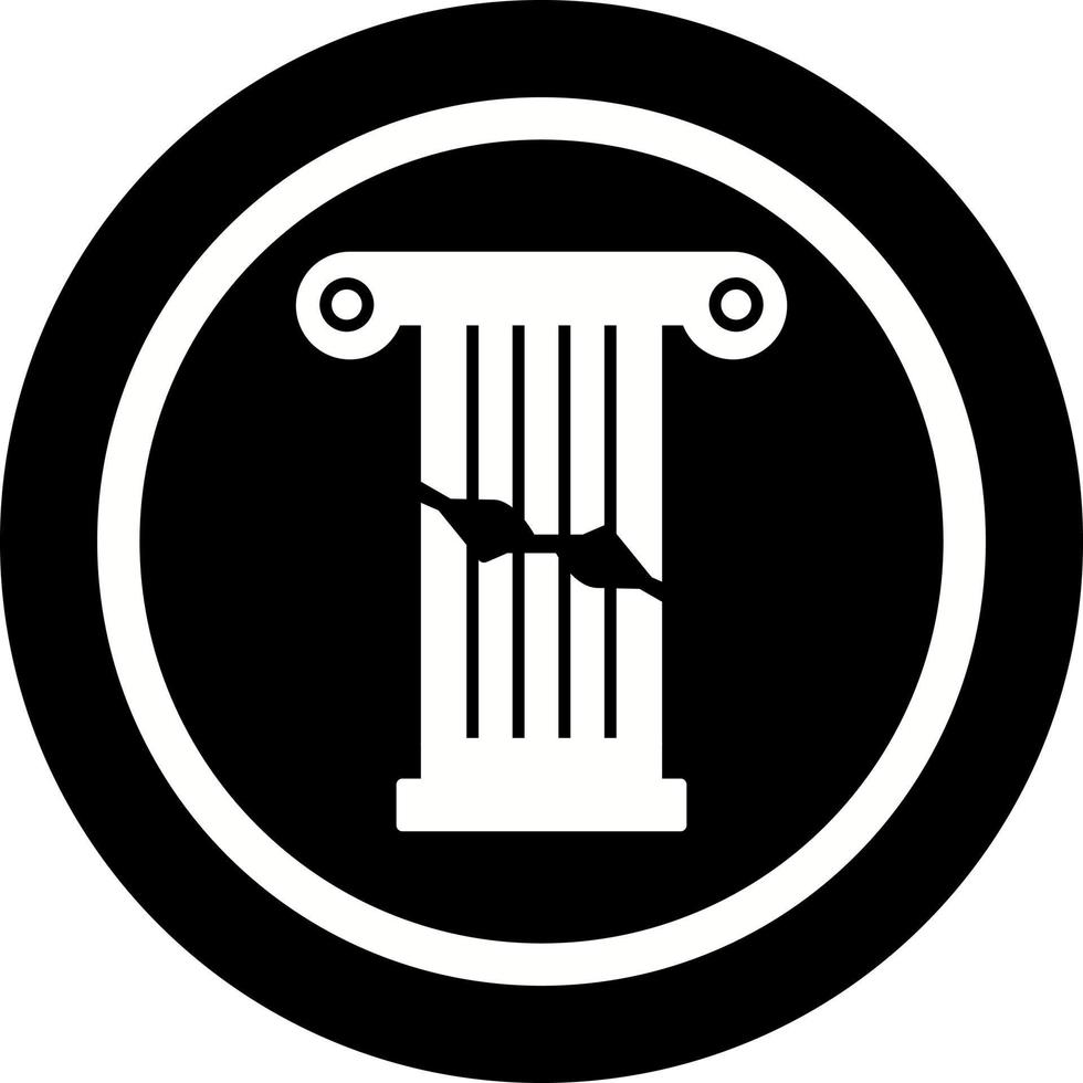 Broken Pillar Vector Icon