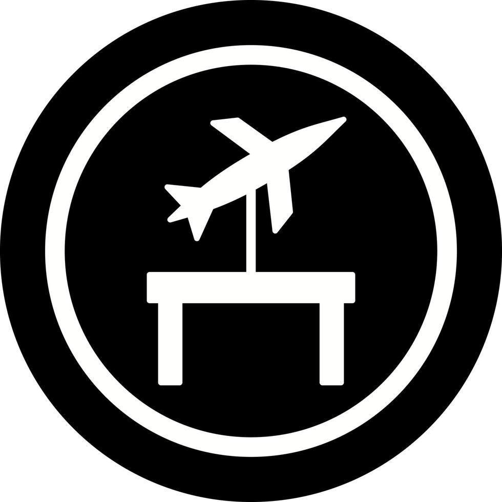 icono de vector de exhibición de jet