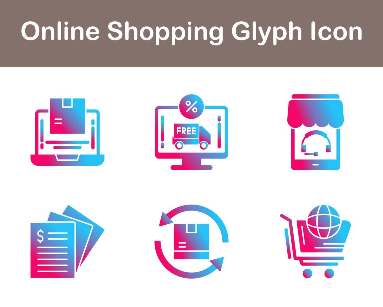 Online Shopping Vector Icon Set