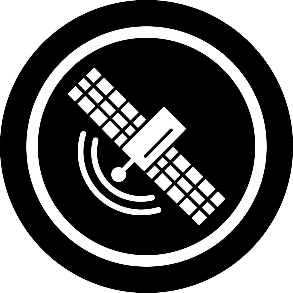 satélite único vector icono