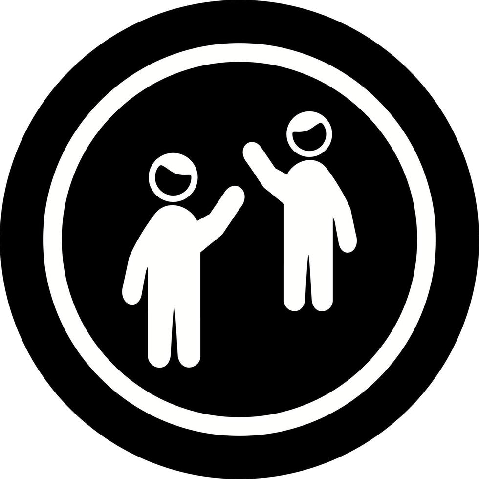 Waving to people  Unique Vector Icon