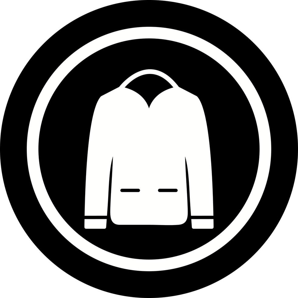 hombres chaqueta único vector icono