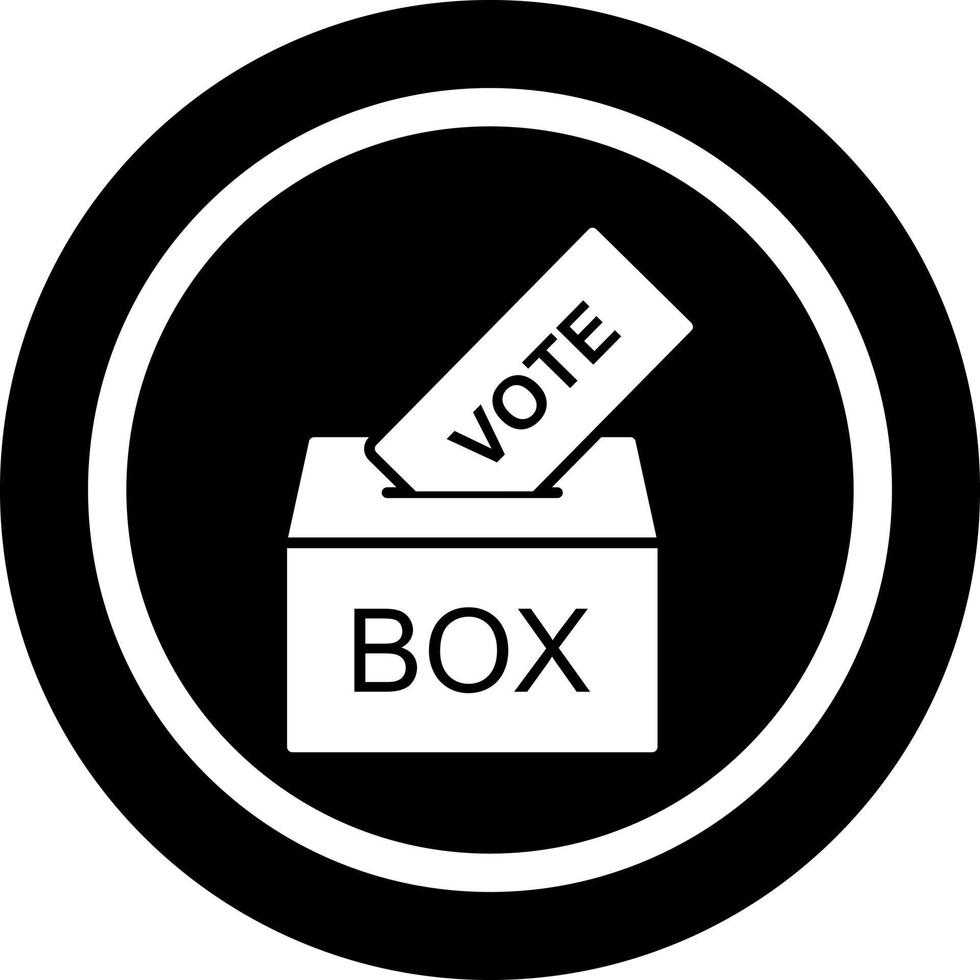 dando votar único vector icono