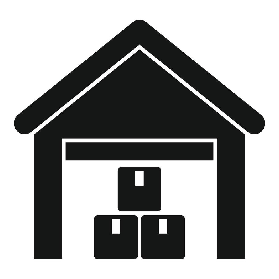 Warehouse stack icon simple vector. Return box vector