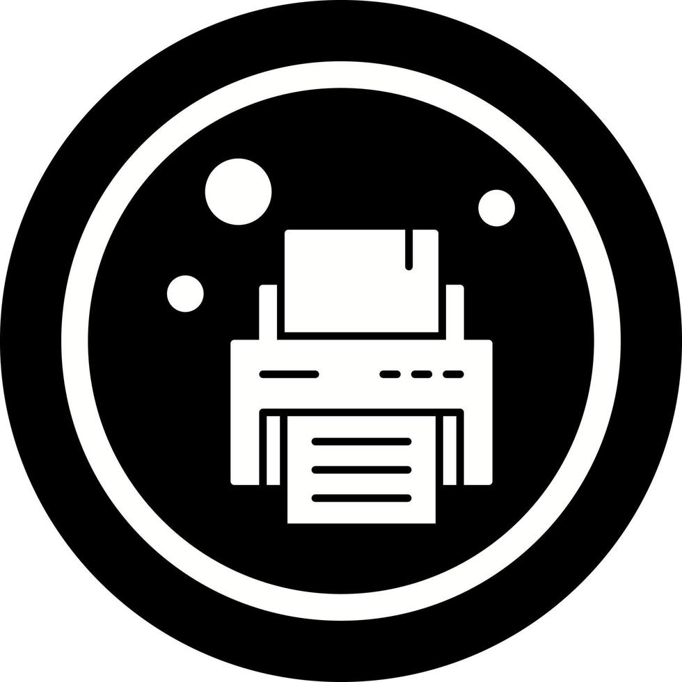 impresora único vector icono