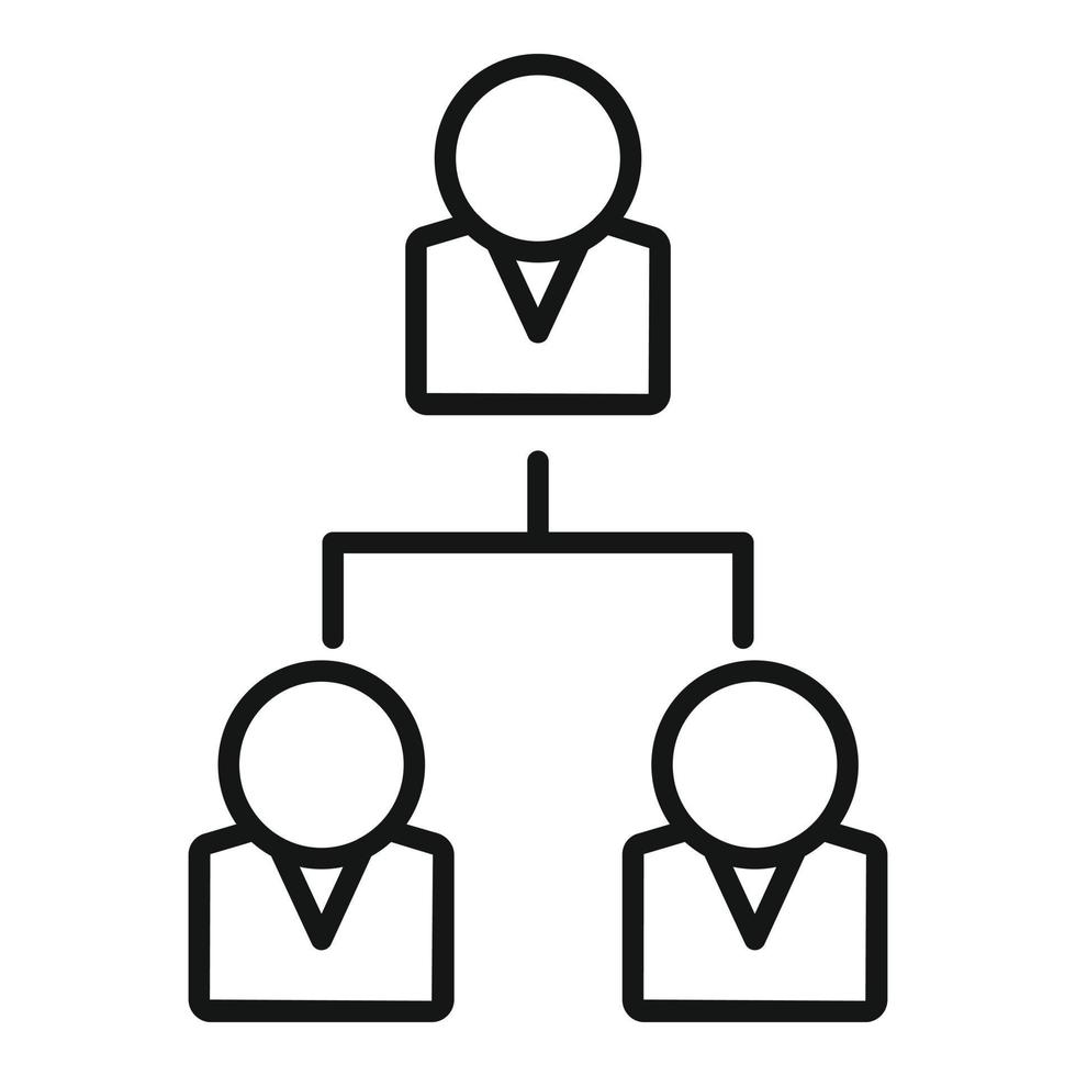 Manager team icon outline vector. Business human vector