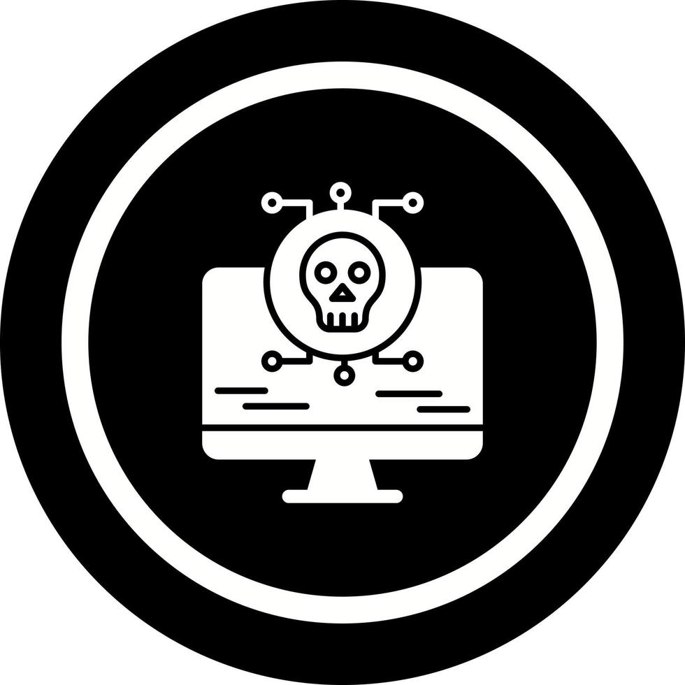 icono de vector de ataque de virus