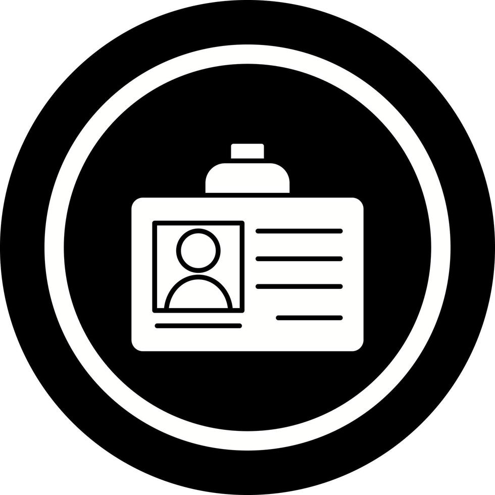 icono de vector de tarjeta de identificación