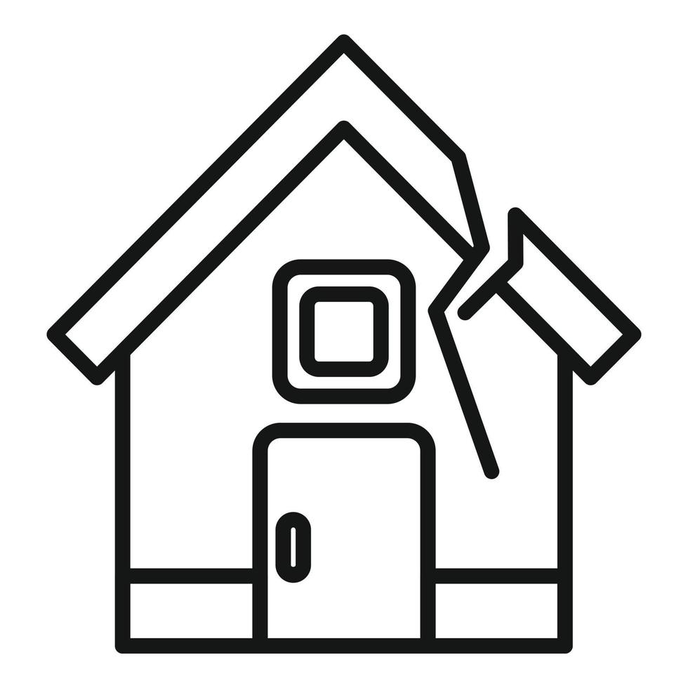 House compensation icon outline vector. Money work vector