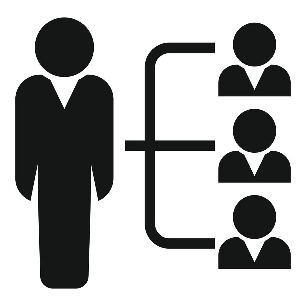 Office team icon simple vector. Human work vector