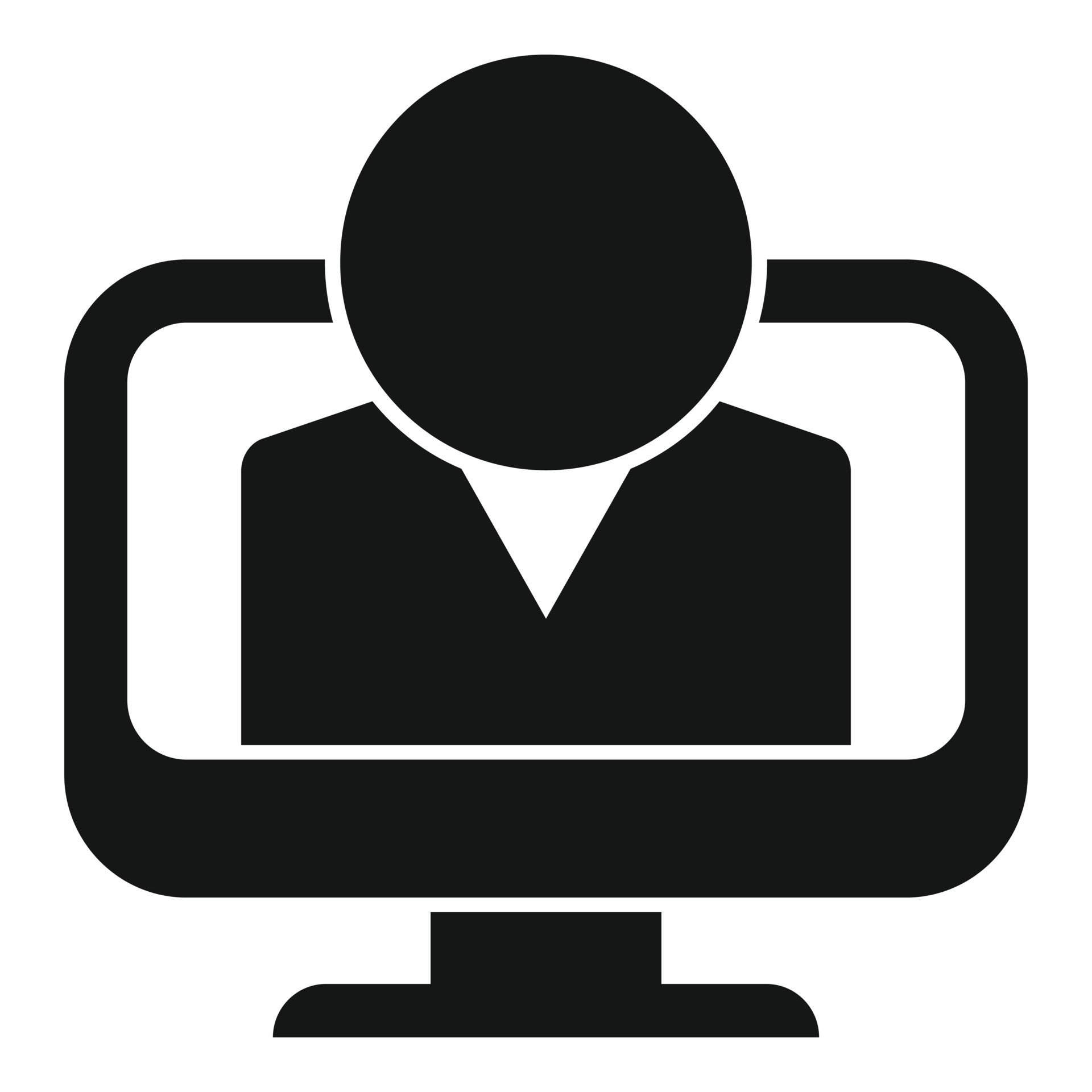 Monitor target icon simple vector. Human work 21411486 Vector Art at