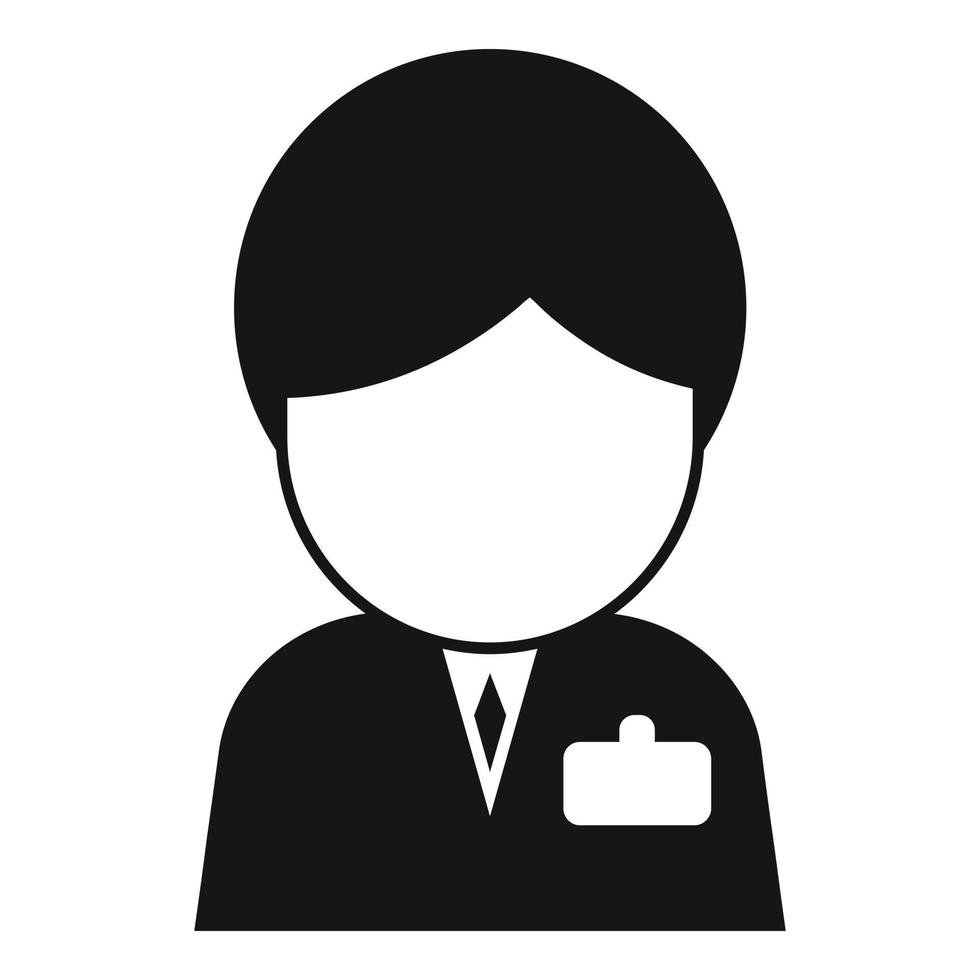 Office manager icon simple vector. Human work vector