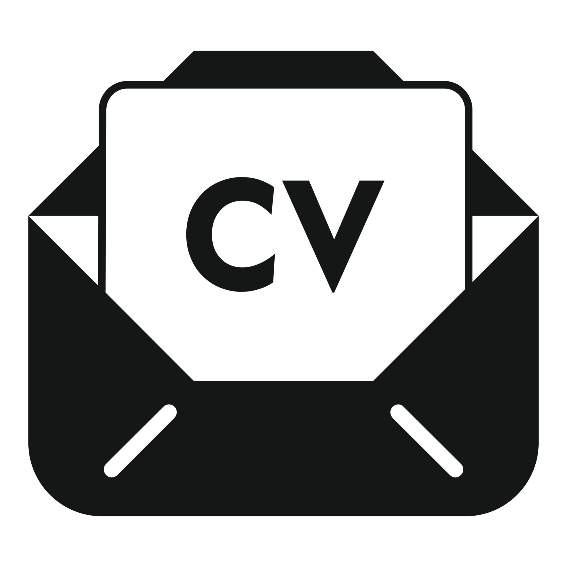 Mail cv icon simple vector. Human work 21411504 Vector Art at Vecteezy