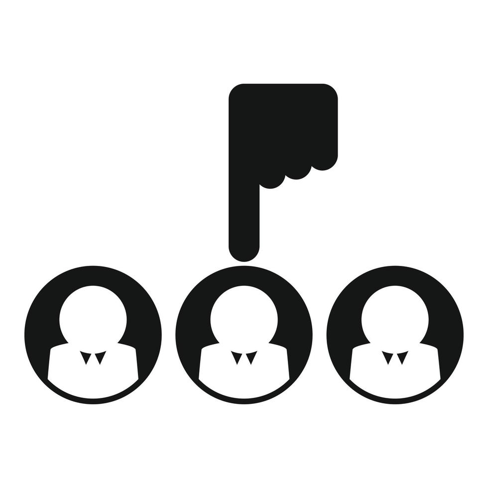 Human resources icon simple vector. Business work vector